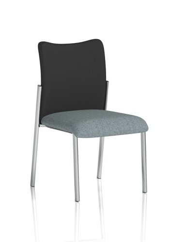 Academy Visitor Without Arms Black Fabric Back Bespoke Colour Seat Rivet Tensile
