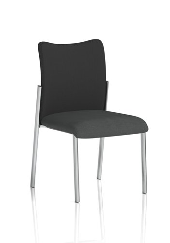Academy Visitor Without Arms Black Fabric Back Bespoke Colour Seat Quest Mussel