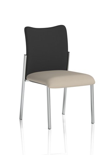 Academy Visitor Without Arms Black Fabric Back Bespoke Colour Seat Quest Salt