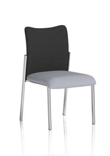 Academy Visitor Without Arms Black Fabric Back Bespoke Colour Seat Quest Shell