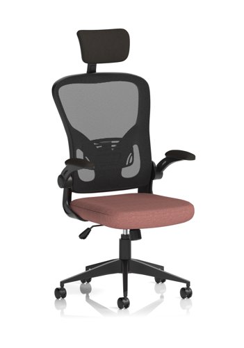Ace Executive Mesh Chair With Folding Arms Bespoke Colour Seat Rivet Forge