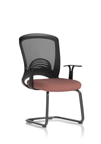 Astro Visitor Cantilever Leg Mesh Chair Bespoke Colour Seat Rivet Forge