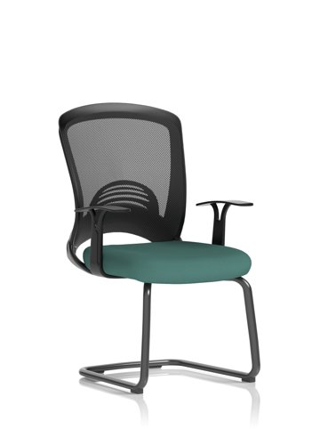 Astro Visitor Cantilever Leg Mesh Chair Bespoke Colour Seat Quest Kelp