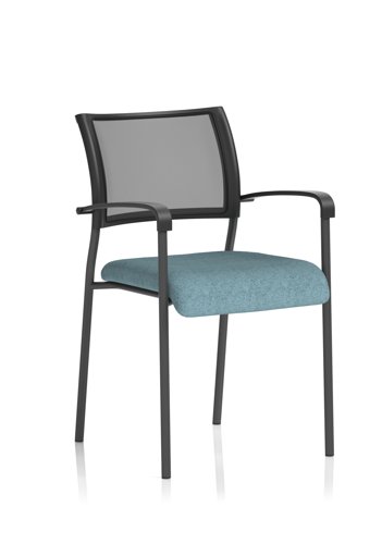 Brunswick Black Frame With Arms Bespoke Colour Seat Rivet Quench