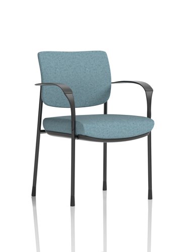 Brunswick Deluxe With Arms Black Frame Bespoke Colour Back And Seat Rivet Quench