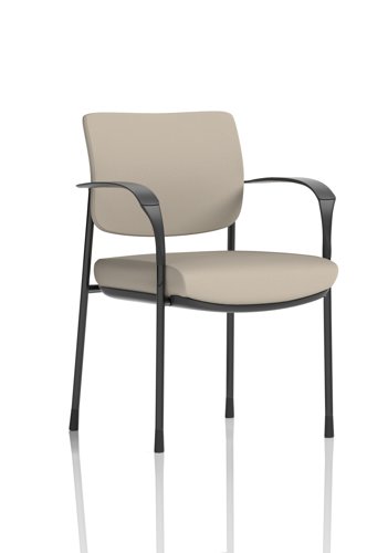 Brunswick Deluxe With Arms Black Frame Bespoke Colour Back And Seat Quest Salt