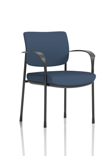Brunswick Deluxe With Arms Black Frame Bespoke Colour Back And Seat Quest Whelk