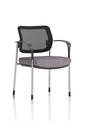 Brunswick Deluxe With Arms Chrome Frame Mesh Back Bespoke Colour Seat Rivet Fuse