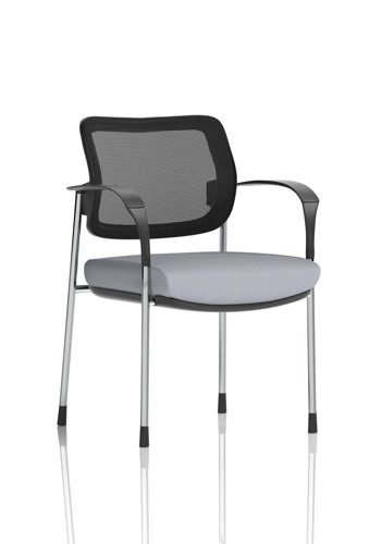Brunswick Deluxe With Arms Chrome Frame Mesh Back Bespoke Colour Seat Quest Shell