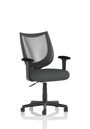 Camden Black Mesh Chair Bespoke Colour Seat Quest Mussel