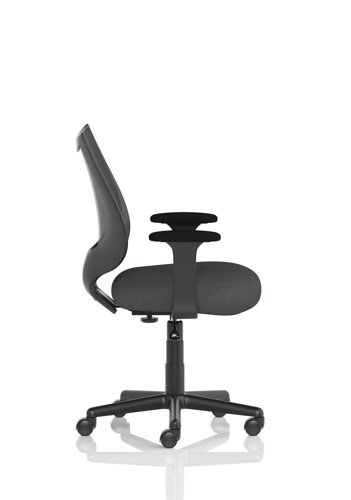 Camden Black Mesh Chair Bespoke Colour Seat Quest Mussel