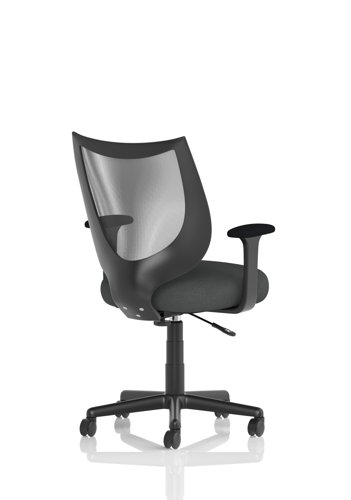 Camden Black Mesh Chair Bespoke Colour Seat Quest Mussel