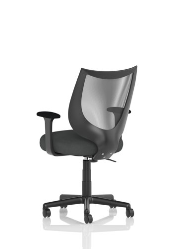 Camden Black Mesh Chair Bespoke Colour Seat Quest Mussel