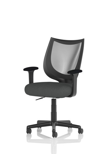 Camden Black Mesh Chair Bespoke Colour Seat Quest Mussel