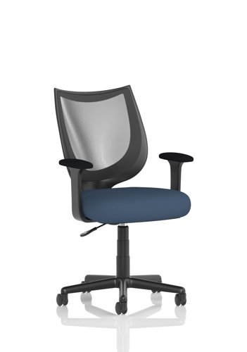 Camden Black Mesh Chair Bespoke Colour Seat Quest Whelk