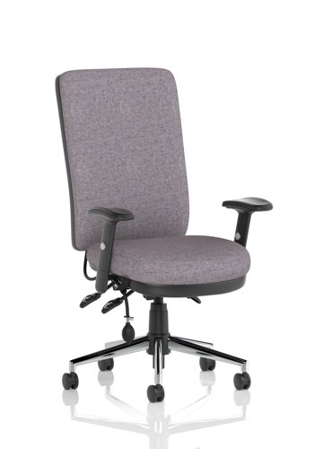 Chiro High Back With Height Adjustable Arms Bespoke Colour Back And Seat Rivet Fuse