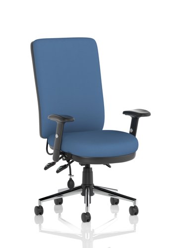 Chiro High Back With Height Adjustable Arms Bespoke Colour Back And Seat Quest Limpet