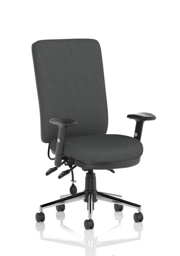 Chiro High Back With Height Adjustable Arms Bespoke Colour Back And Seat Quest Mussel