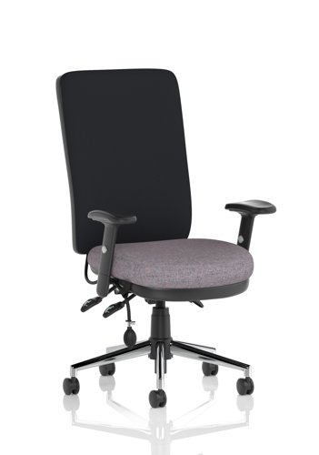Chiro High Back With Height Adjustable Arms Bespoke Colour Seat Rivet Fuse