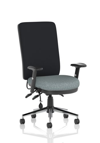 Chiro High Back With Height Adjustable Arms Bespoke Colour Seat Rivet Tensile