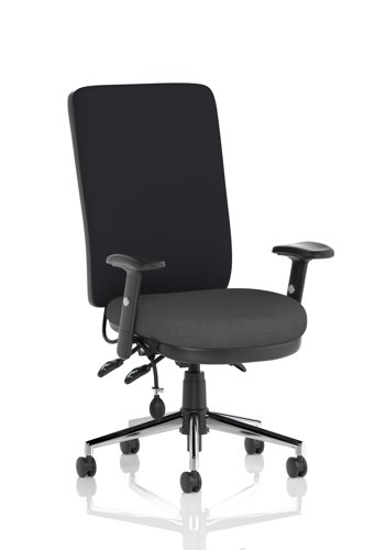 Chiro High Back With Height Adjustable Arms Bespoke Colour Seat Quest Mussel