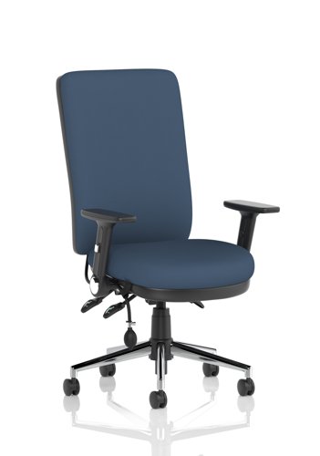 Chiro High Back With Height Adjustable And Folding Arms Bespoke Colour Back And Seat Quest Whelk