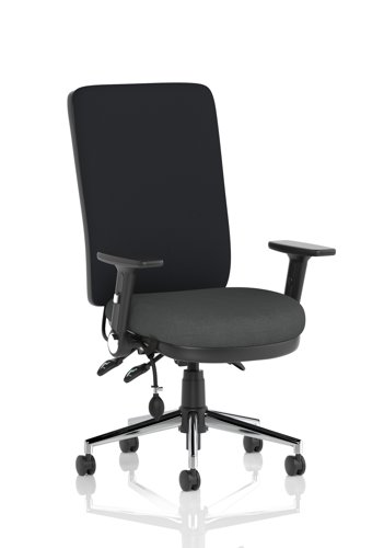 Chiro High Back With Height Adjustable And Folding Arms Bespoke Colour Seat Quest Mussel