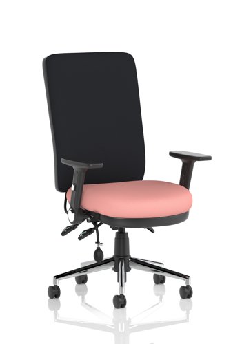 Chiro High Back With Height Adjustable And Folding Arms Bespoke Colour Seat Quest Shrimp