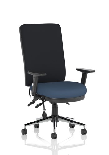 Chiro High Back With Height Adjustable And Folding Arms Bespoke Colour Seat Quest Whelk