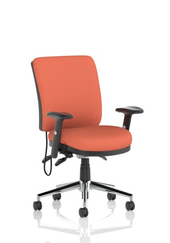 Chiro Medium Back With Height Adjustable Arms Bespoke Colour Back and Seat Quest Crab