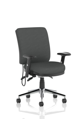 Chiro Medium Back With Height Adjustable Arms Bespoke Colour Back and Seat Quest Mussel