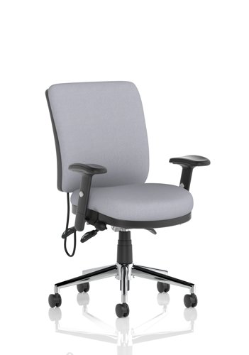 Chiro Medium Back With Height Adjustable Arms Bespoke Colour Back and Seat Quest Shell
