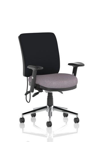Chiro Medium Back With Height Adjustable Arms Bespoke Colour Seat Rivet Fuse