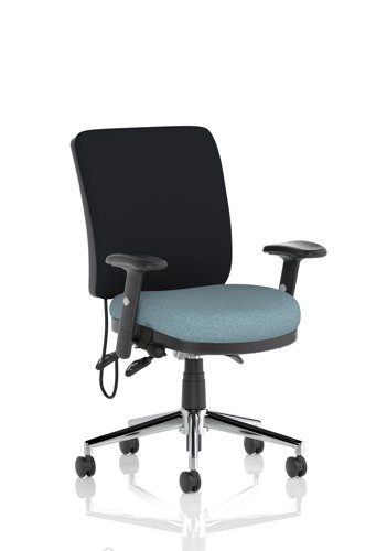 Chiro Medium Back With Height Adjustable Arms Bespoke Colour Seat Rivet Quench