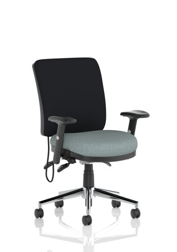 Chiro Medium Back With Height Adjustable Arms Bespoke Colour Seat Rivet Tensile