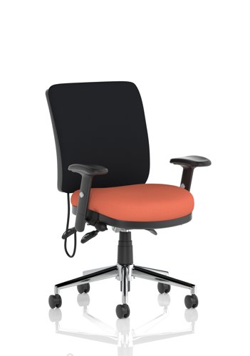 Chiro Medium Back With Height Adjustable Arms Bespoke Colour Seat Quest Crab
