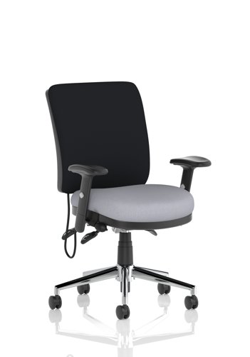 Chiro Medium Back With Height Adjustable Arms Bespoke Colour Seat Quest Shell
