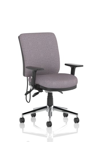 Chiro Medium Back With Height Adjustable And Folding Arms Bespoke Colour Back and Seat Rivet Fuse