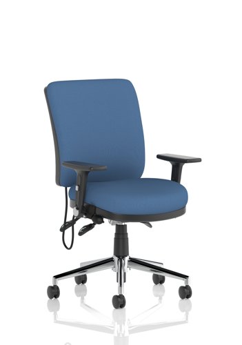 Chiro Medium Back With Height Adjustable And Folding Arms Bespoke Colour Back and Seat Quest Limpet