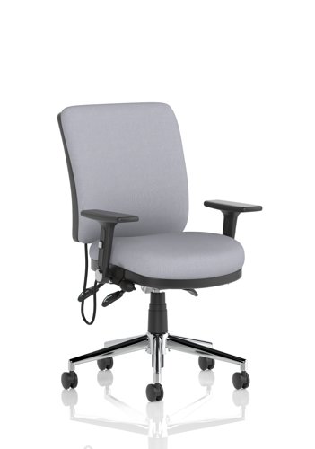 Chiro Medium Back With Height Adjustable And Folding Arms Bespoke Colour Back and Seat Quest Shell
