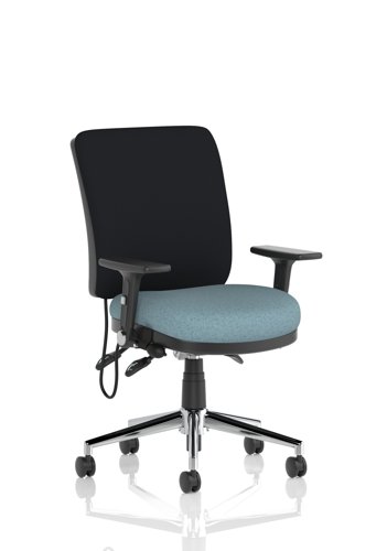 Chiro Medium Back With Height Adjustable And Folding Arms Bespoke Colour Seat Rivet Quench