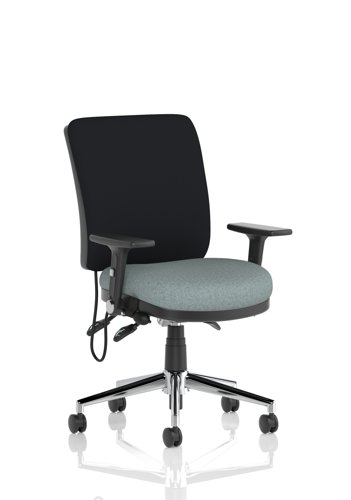 Chiro Medium Back With Height Adjustable And Folding Arms Bespoke Colour Seat Rivet Tensile