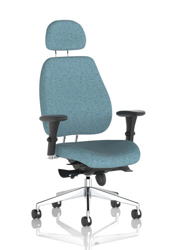 Chiro Plus With Headrest Bespoke Colour Back And Seat Rivet Quench