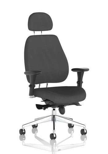 Chiro Plus With Headrest Bespoke Colour Back And Seat Quest Mussel