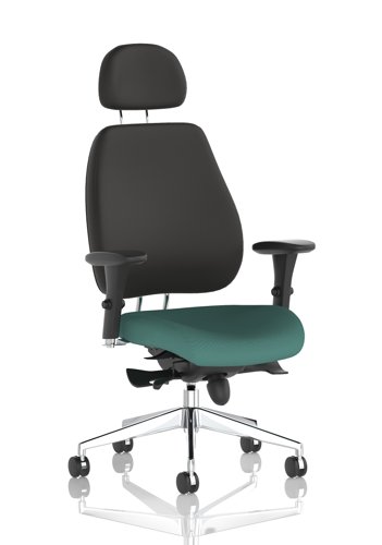 Chiro Plus With Headrest Bespoke Colour Seat Quest Kelp
