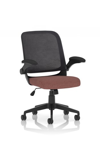 Crew Task Operator Mesh Chair With Folding Arms Bespoke Colour Seat Rivet Forge