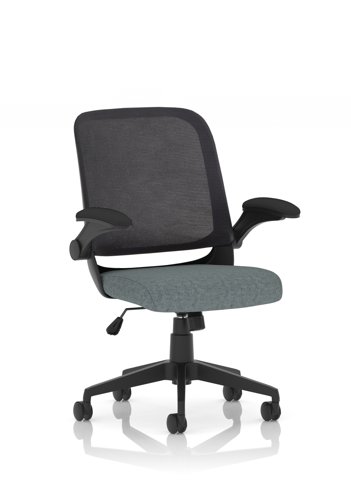 Crew Task Operator Mesh Chair With Folding Arms Bespoke Colour Seat Rivet Tensile