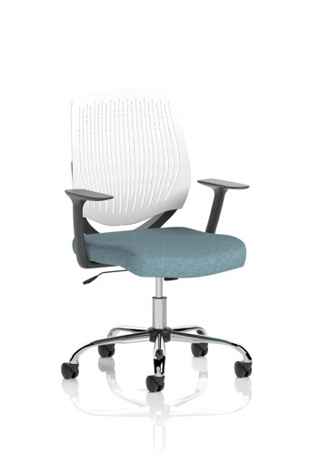 Dura With Arms White Back Bespoke Colour Seat Rivet Quench