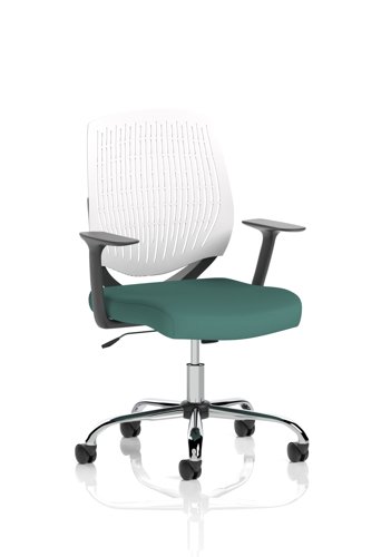 Dura With Arms White Back Bespoke Colour Seat Quest Kelp