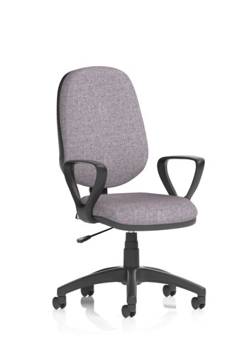 Eclipse Plus I Lever Task Operator Chair With Loop Arms Bespoke Colour Back And Seat Rivet Fuse